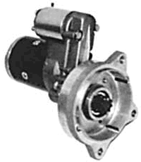 1953 Ford Mainline - This is a starter motor assembly, a crucial component for igniting a vehicle's engine.