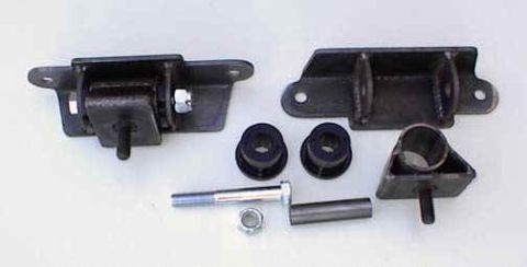 1984 Ford Bronco - Engine mounts and hardware kit shown with bolts and bushings.