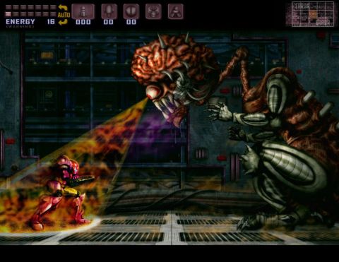 1988 Mercury Grand Marquis - A video game screenshot depicts a battle between two alien-like creatures in a futuristic setting.