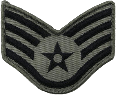 1992 Ford Bronco - This is a close-up of a US Air Force E-7 rank insignia.