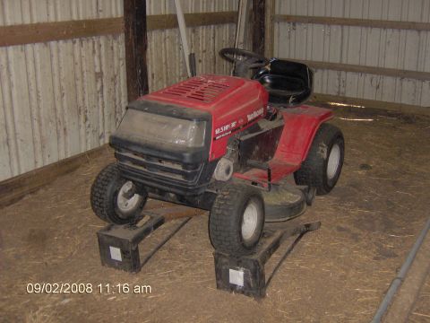 1987 Ford Bronco - my lawn mower front shot