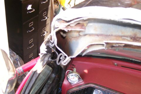 1988 Ford Bronco - Area that will need to be closed off.