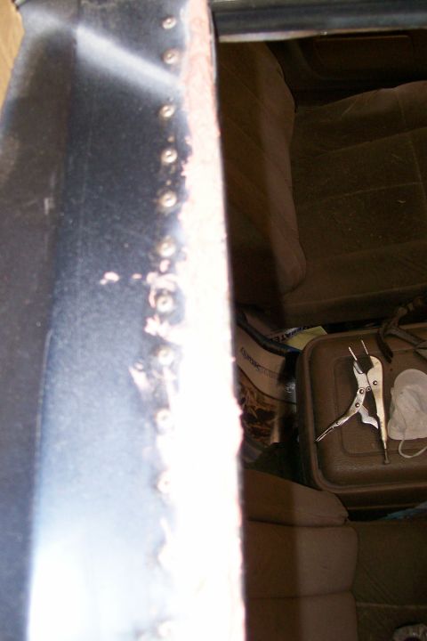 1988 Ford Bronco - Trying my hand at some bondo work.