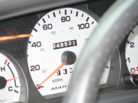 2004 Mercury Marauder - 48002 when I drove off the lot. This number will only go higher :)