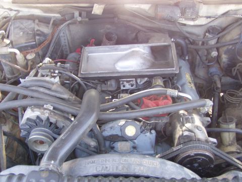 1988 Ford F-250 - Test fit for the Air Filter housing, and also to find out where to put pressure relief on the valve cover. notice the exhaust is up further…