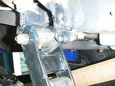 1995 Ford Bronco - Bolted on then welded to the frame and the body mount.