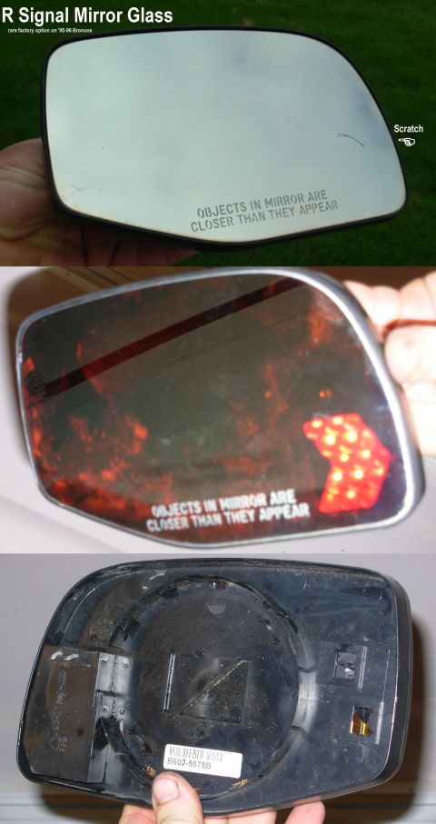 1983 Ford Bronco - Rare '96 Bronco Signal Mirror I've called Muth (the orignal manufacturer & supplier) and they don't acknowledge the existence of these mirr…