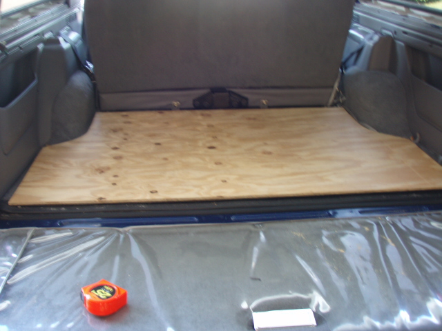After cutting the wheelwells out with a jigsaw, I test fitted it.  Worked great, got it right the first time.