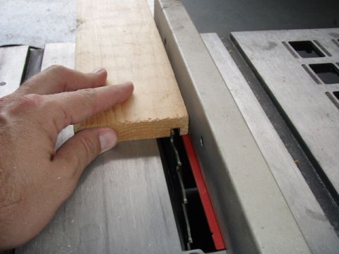1996 Ford Bronco - I don't have a dado blade, so I made three passes moving the fence until a 1/4 inch was achieved.