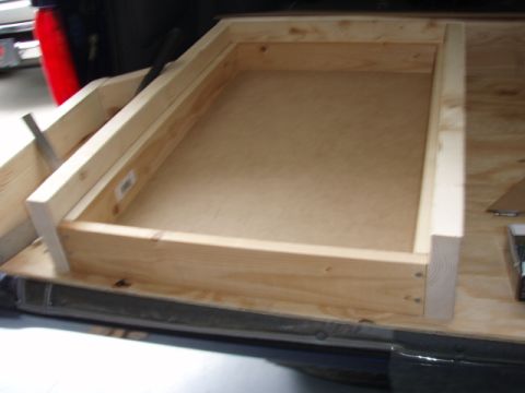 1996 Ford Bronco - Test fitting the drawer inside the cabinet. My left drawer fit to tight toward the back of the drawer. I sanded untill it moved freely.