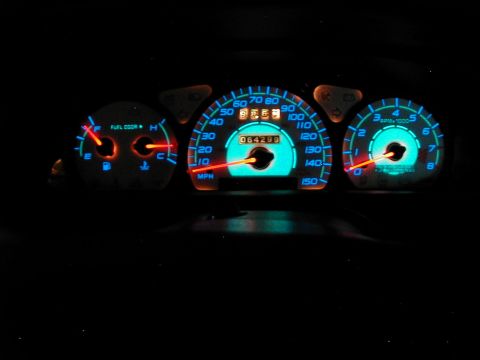1997 Ford Taurus - Here is the Blue selection at night time.