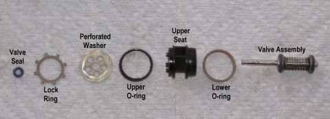 1983 Ford Bronco - Dual Function Reservoir Switching Valve IF THE IMAGE IS TOO SMALL, click it. Without distorting any rubber parts, slide each component off…