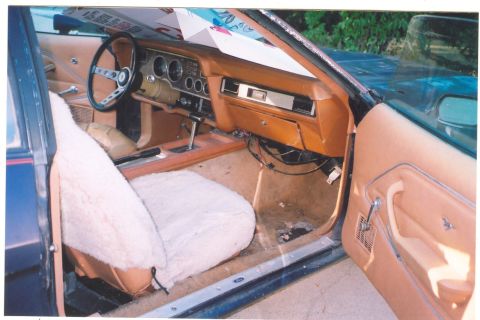 1975 Ford Mustang — Interior of my King Cobra