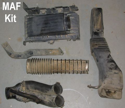 1983 Ford Bronco - 5.0L/5.8L MAF Kit Fresh air tube may vary slightly, but is the 4.9L/7.5L type shown. MAF & ACT/IAT included. [url=https://www.supermotors.n…