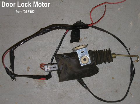 1983 Ford Bronco - Lock Motor from '92-96 fullsize truck Tested working; fit older trucks with slight modification. 8" when extended.