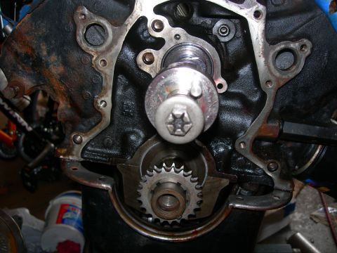 1984 Ford Bronco - Drill an itty bitty hole in the lifter galley oil passage to the right of the cam. This will lube the chain set.