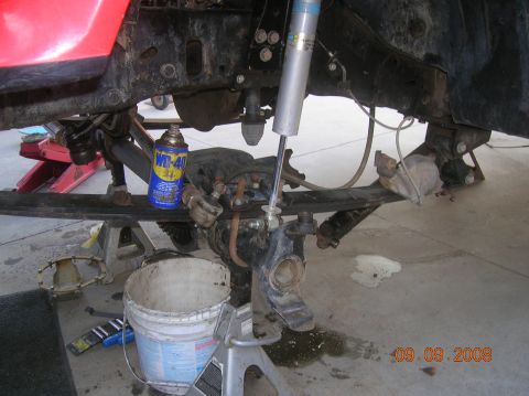 1985 Ford Bronco - drivers side torn down.