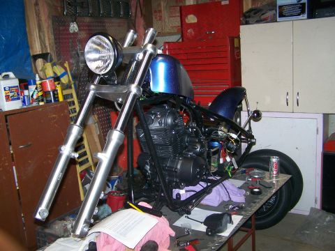 1988 Suzuki Samurai - another with the front forks and the tank sitting thier