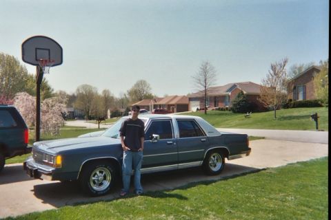 1988 Ford Crown Victoria - Me and the Papa with it's new wheels and tires (15x7 Cragar S/S on 235/50/15 Big O SuperSports)