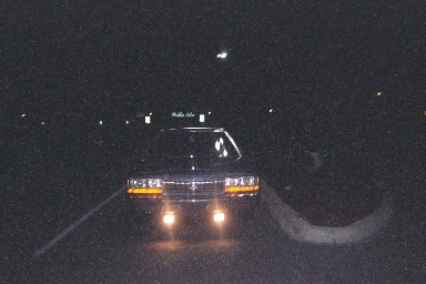 1988 Ford Crown Victoria - At night from the front
