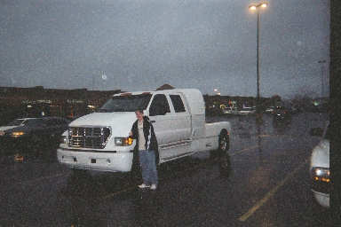 1988 Ford LTD Crown Victoria - Me standing next to a Ford F650 SuperCrewzer