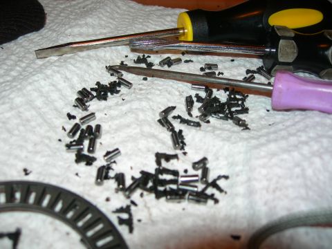 1984 Ford Bronco - I pulled the bearing apart because there was too much silicone in it. It also had some stuff in it (I think it was sand or dirt) that was r…