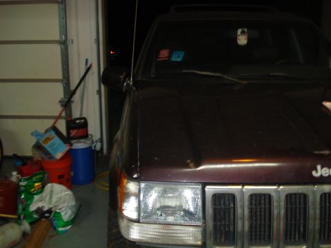 1996 Ford Bronco - His Grand Cherokee's Hood Stock