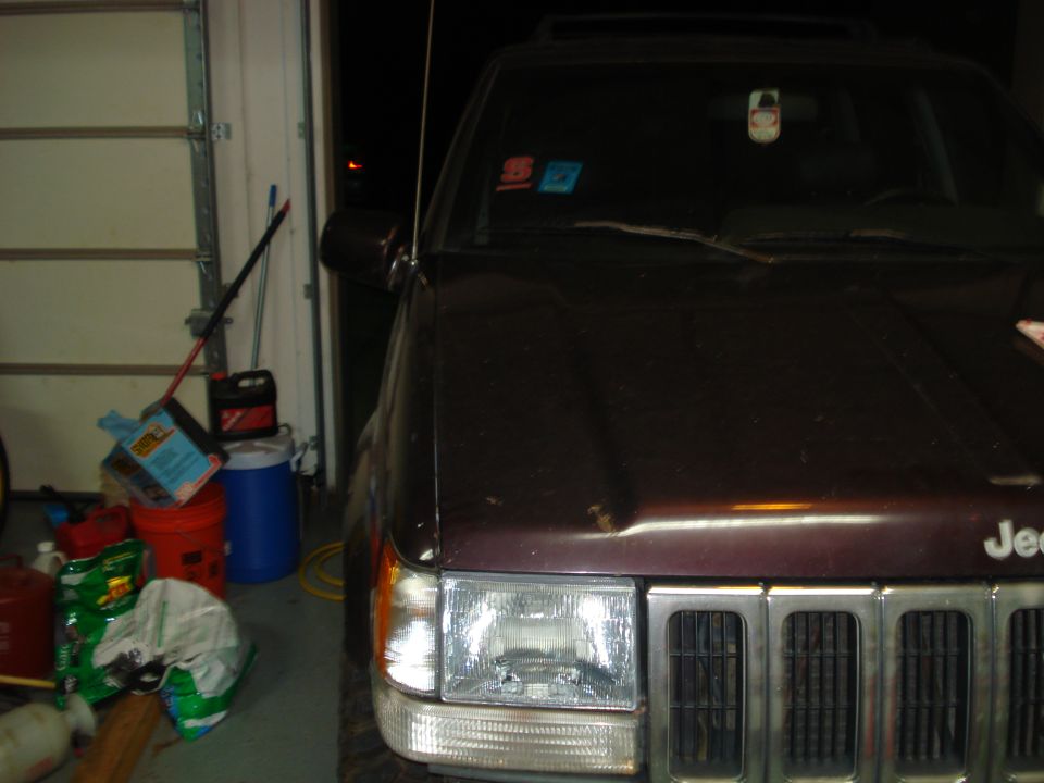 His Grand Cherokee's Hood Stock