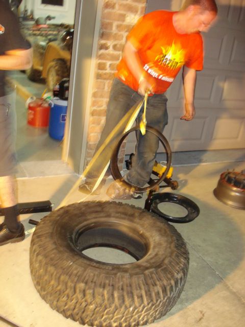 1996 Ford Bronco - When he finally beasted it out of the tire.