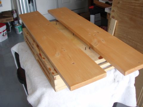 1996 Ford Bronco - While the glue was curing, I decided to stain the drawer fronts. Why?, because I had some stain laying around and didn't want to spend anym…