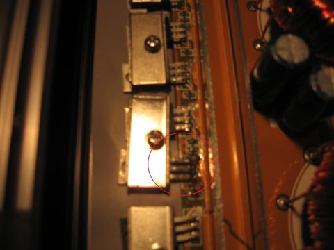 1992 Ford Crown Victoria - A detailed view of electronic components and wiring on a circuit board.