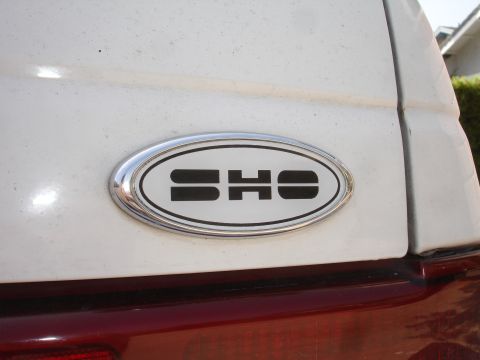 1990 Ford Taurus - SHO badge on a 1990 Ford Taurus.