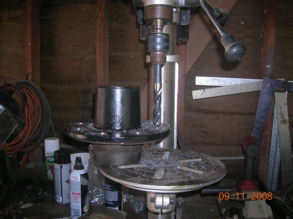 reamed the front hubs to fit 9/16th wheel studs