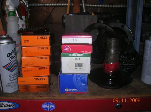 1985 Ford Bronco - more parts....spindle bearing kits and inner dif seals.