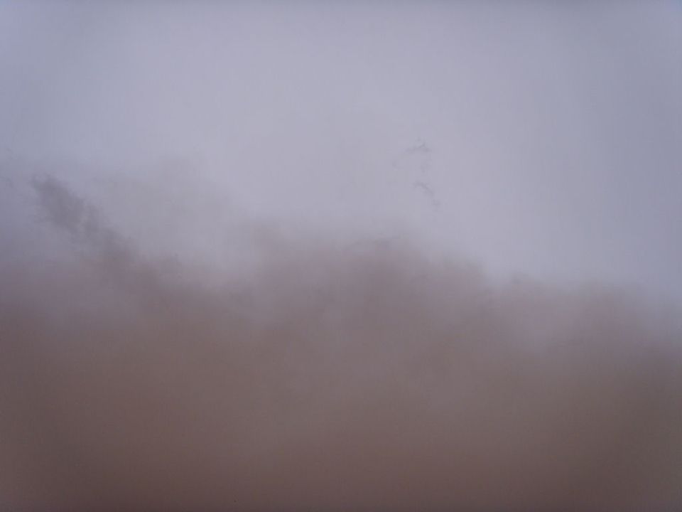 Dust storm obscuring visibility