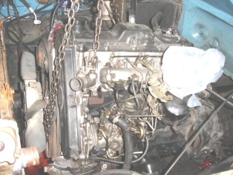 1980 Ford Bronco - this is the first engine I puted on...3.0 Toyota engine Turbodiesel 118hp....it was good....