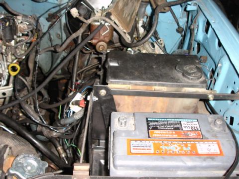 1980 Ford Bronco - new location for the battery