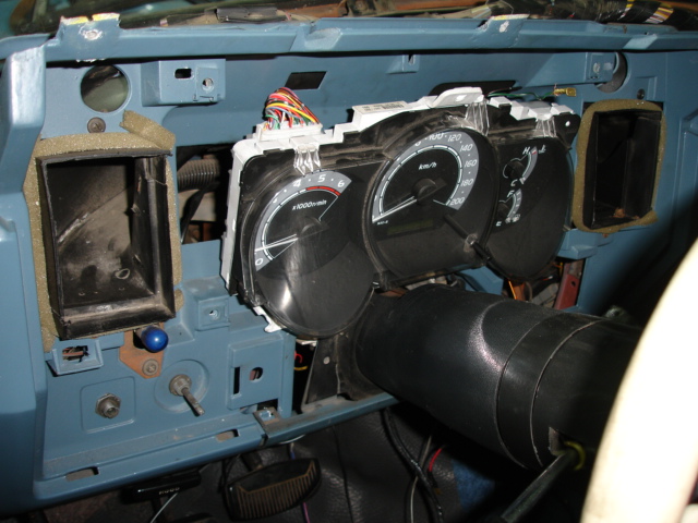still have to do a custom instrument panel , but IÂ´ll swap the dashboard for a 1987 line...