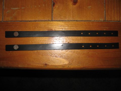 1968 Shelby GT500 - Two rubber straps with rivets, possibly for a vehicle or other equipment.