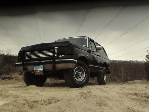 1989 Ford Bronco - king of the mountain with the grille gaurd
