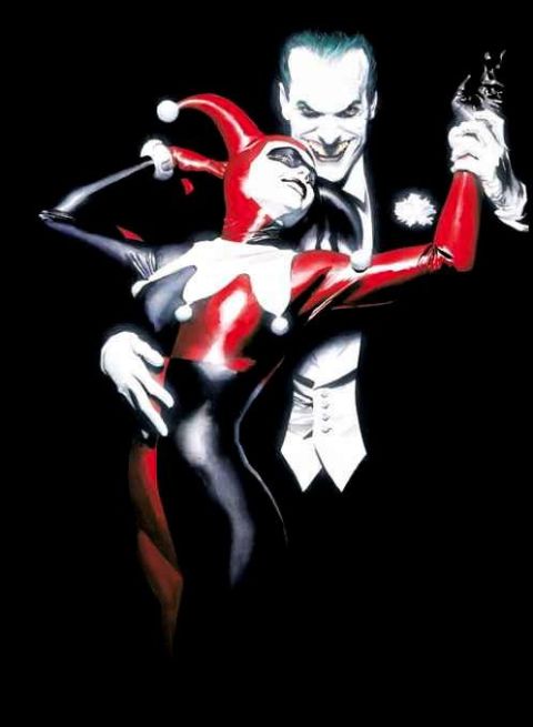 1988 Mercury Grand Marquis - Illustration of the Joker and Harley Quinn dancing.