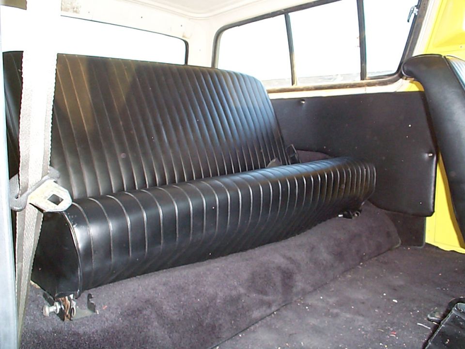 Back seat area.