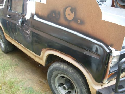 1983 Ford Bronco - After a few seconds, I put on the first topcoat.