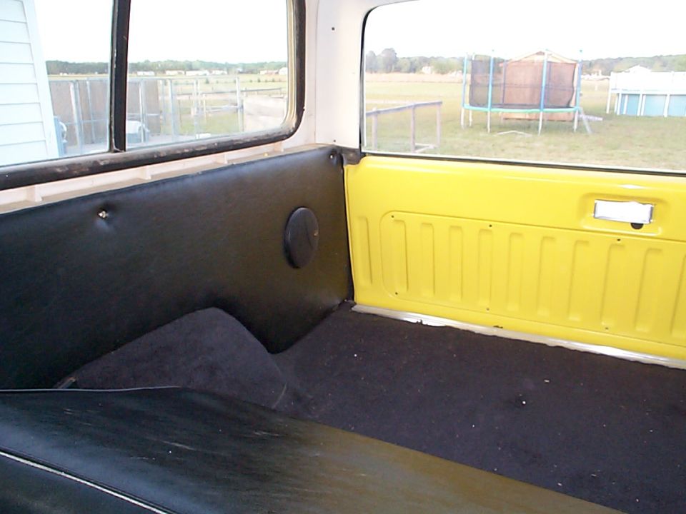 Rear cargo area.