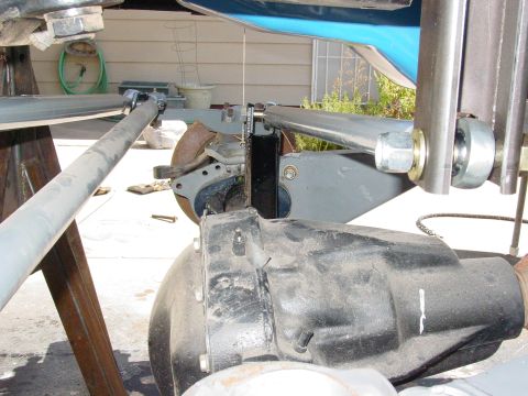 1979 Ford Bronco - The image shows the underside of a vehicle, focusing on the suspension and differential assembly.