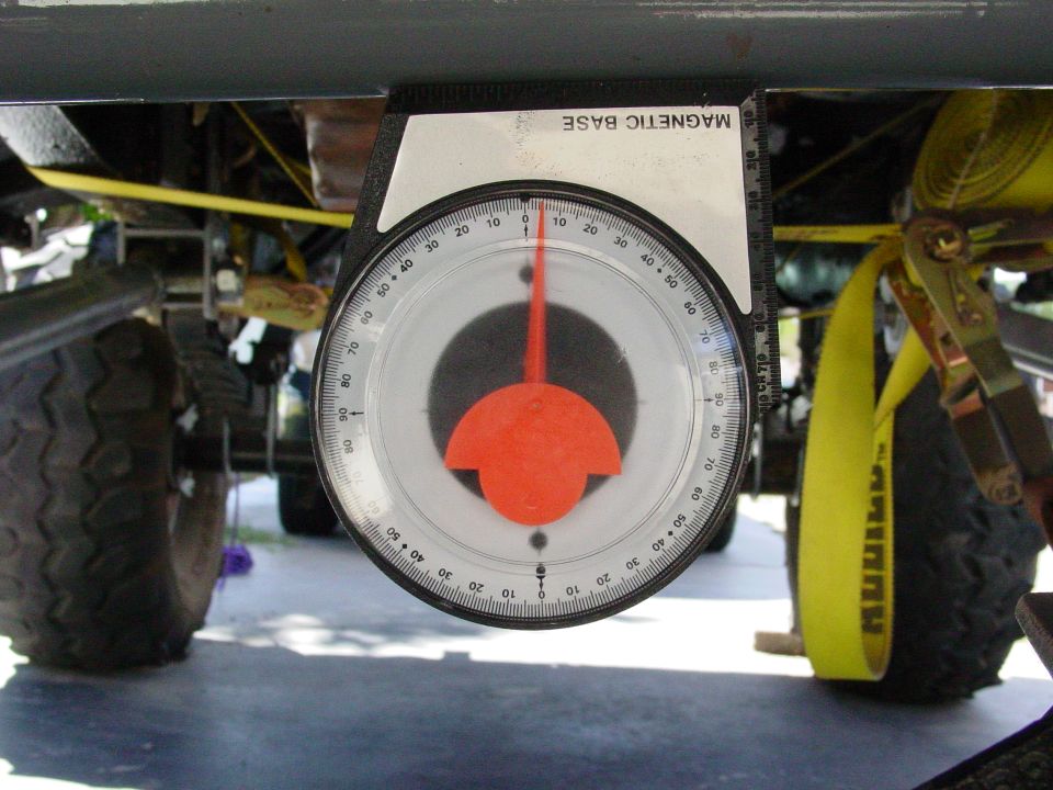 Track bar angle at ride height