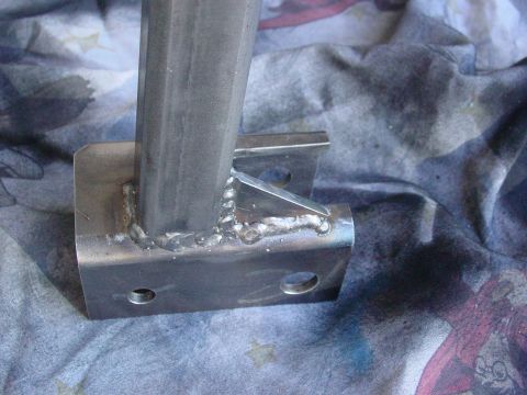 1979 Ford Bronco - This photo shows a welded metal bracket, not a 1979 Ford Bronco front suspension.
