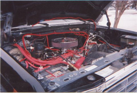1986 Ford Bronco - The engine has changed alot since this pic. I got rid of some of the red hose cause its just too much red and add braided steel looks much…
