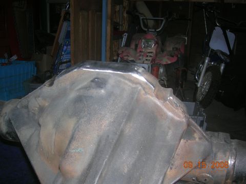 1985 Ford Bronco - second pic, trimming the bottom off.