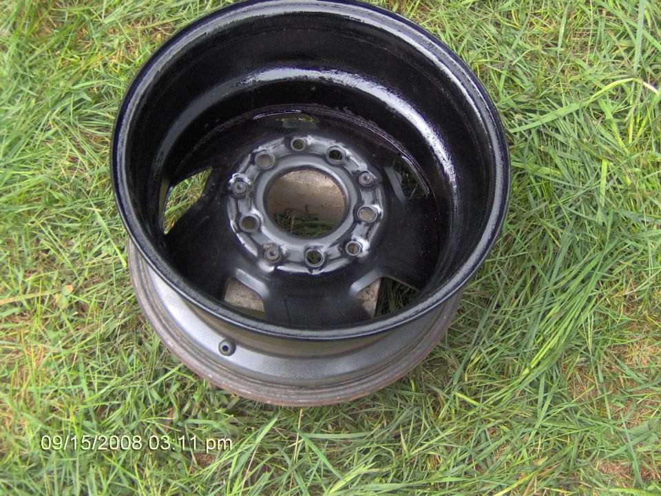 after 2 coats of gloss black paint